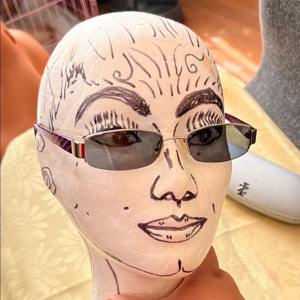 Trendy Purple and Silver Women's Sunglasses